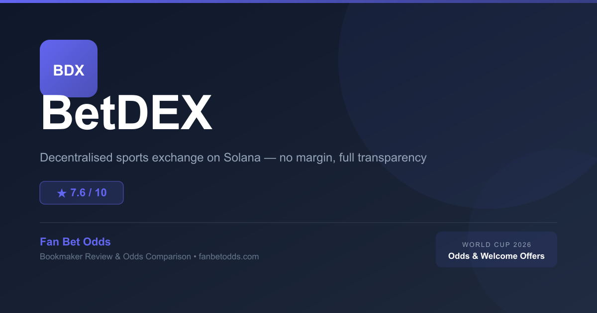 BetDEX sportsbook review