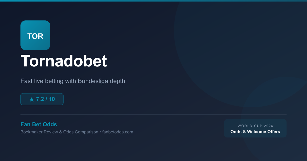 Tornadobet sportsbook review