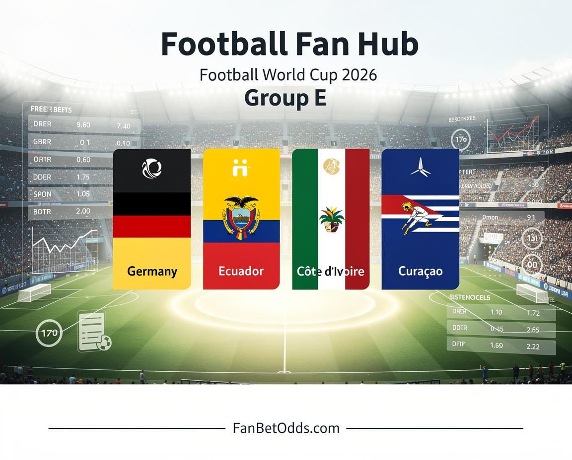FIFA World Cup 2026 Group E - Germany, Ecuador, Côte d'Ivoire, Curaçao