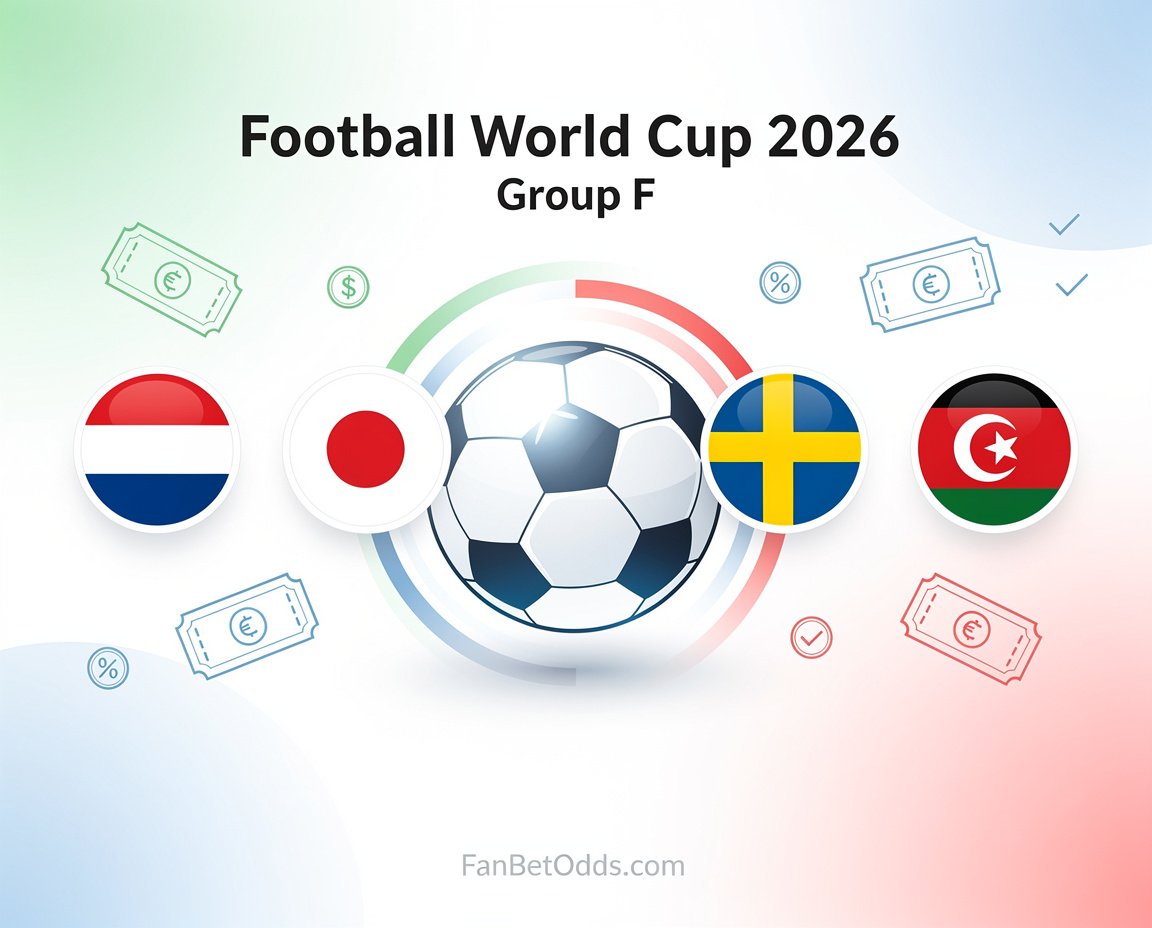FIFA World Cup 2026 Group F - Netherlands, Japan, Sweden, Tunisia