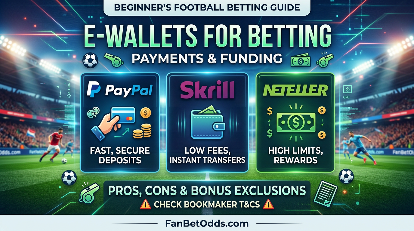 E-Wallets for Betting guide - PayPal, Skrill and Neteller at sportsbooks for World Cup 2026