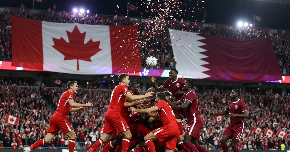 Canada Dominates Nine-Man Qatar with a 4-0 Victory in World Cup 2026 - World Cup 2026