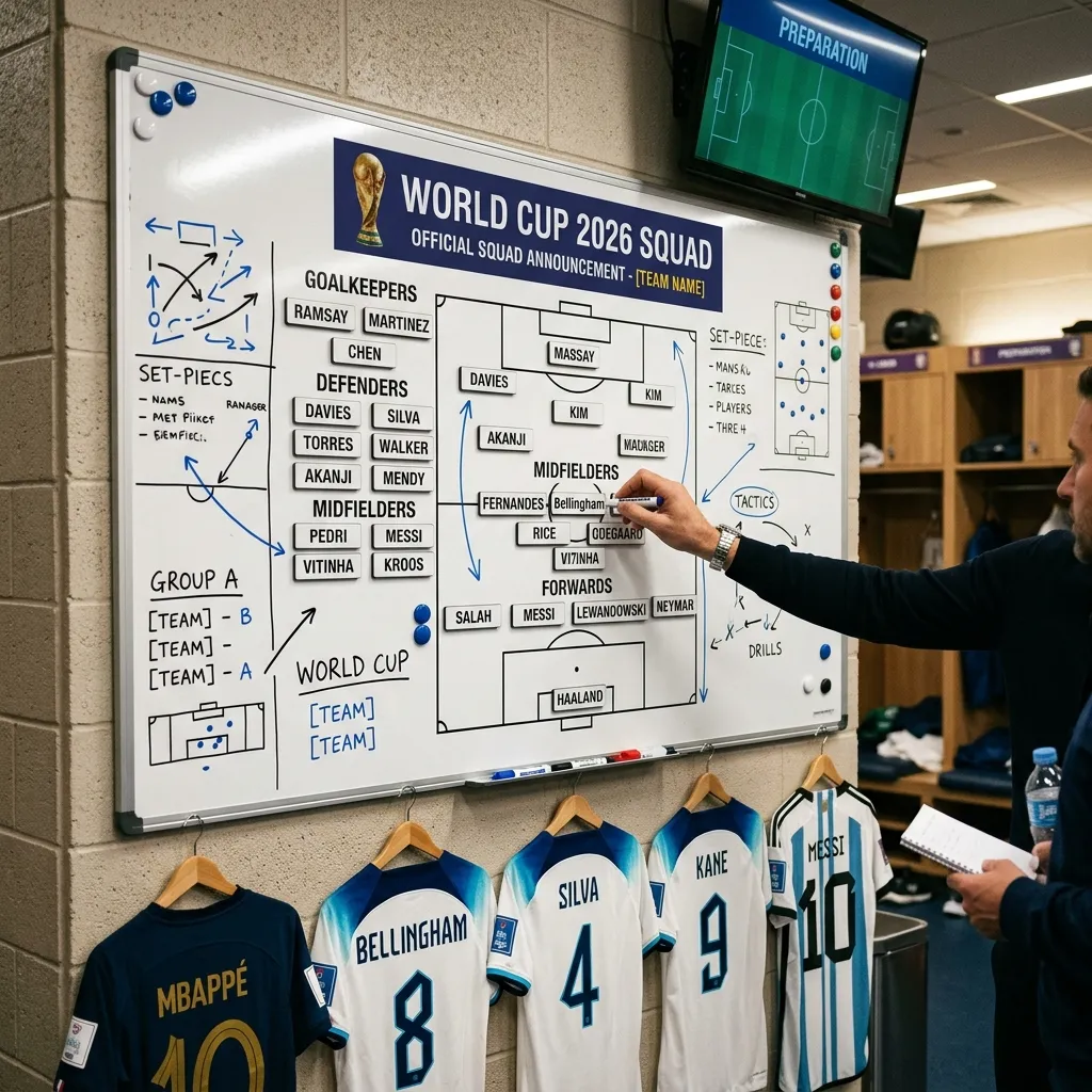 Major squad announcements sparking odds changes ahead of World Cup 2026