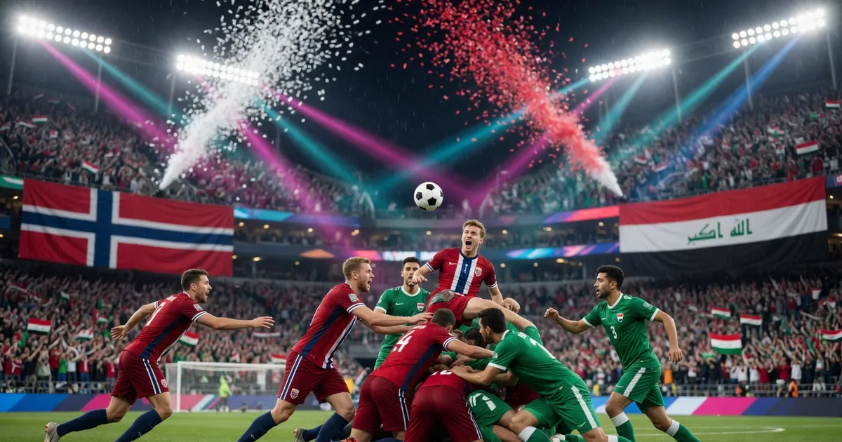 Norwegian Fans Display 'Viking Row' Tradition Ahead of Iraq World Cup Match - World Cup 2026