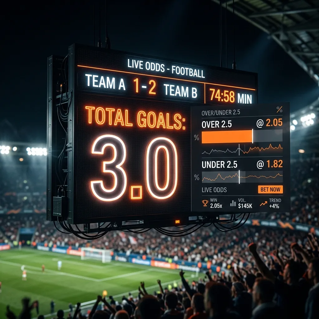 Total goals 2026 World Cup prediction chart for Over Under markets