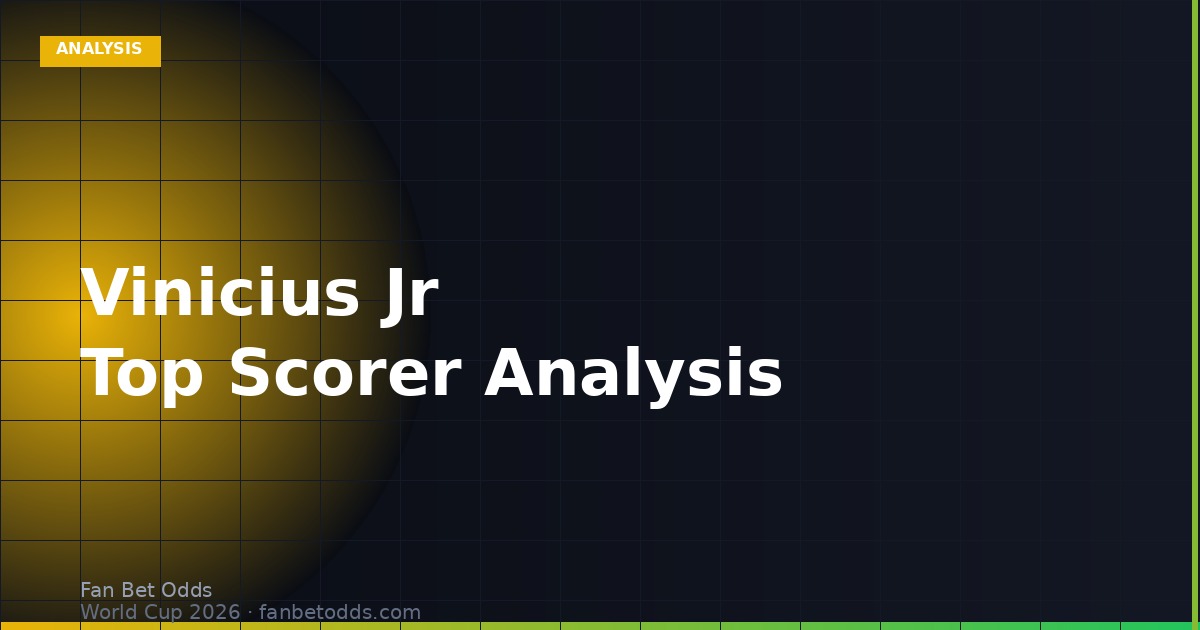 Vinicius Jr - Brazil star underpriced for World Cup 2026 top scorer market
